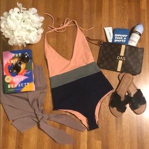 TAVIK color block one piece swimsuit